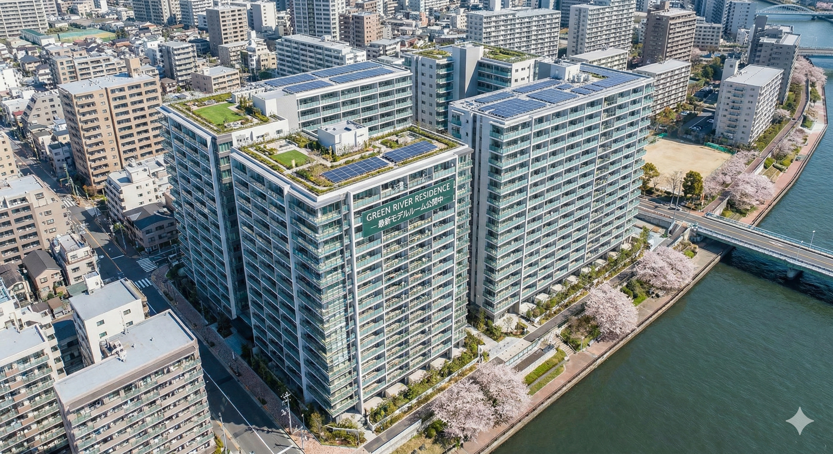 マンション空撮 1